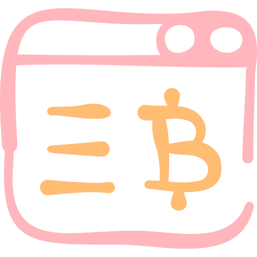 moneda electrónica Basic Hand Drawn Color icono