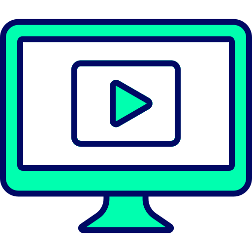 video-inhoud Generic Fill & Lineal icoon