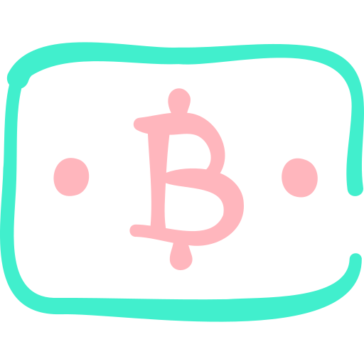 ビットコイン Basic Hand Drawn Color icon