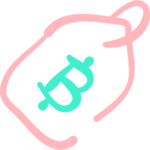 etichetta bitcoin Basic Hand Drawn Color icona