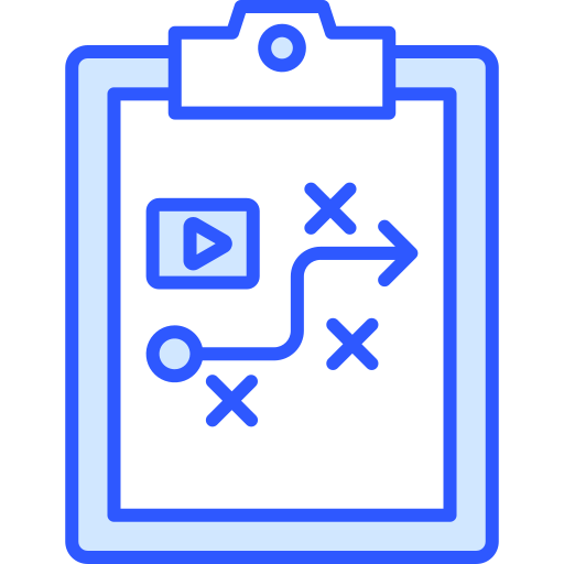 strategia dei contenuti Generic Blue icona