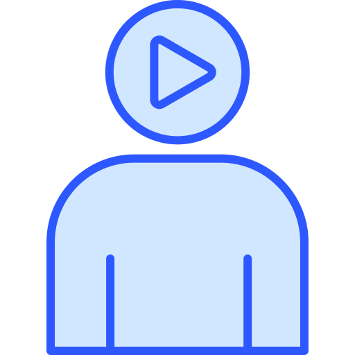 コンテンツクリエータ Generic Blue icon