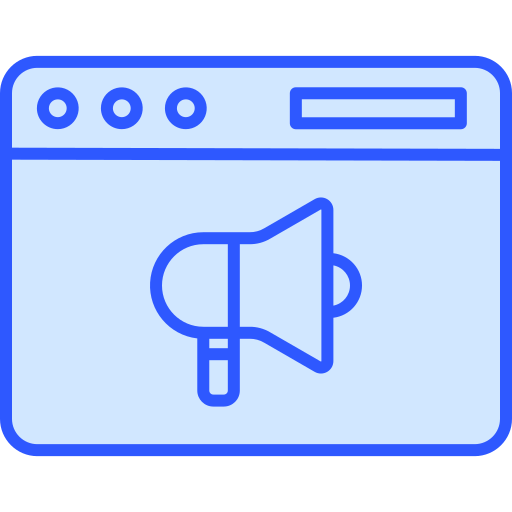content marketing Generic Blue icono