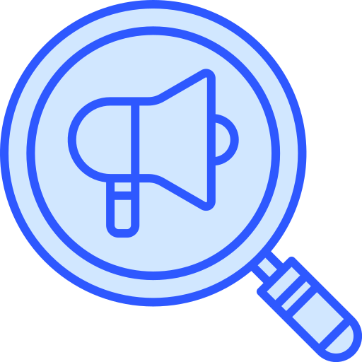 content marketing Generic Blue icono