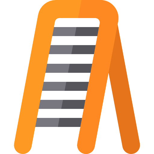 ladder Basic Rounded Flat icoon