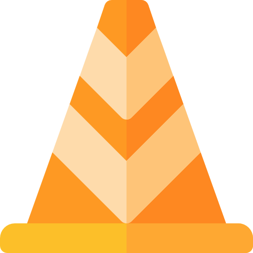 Cone Basic Rounded Flat icon