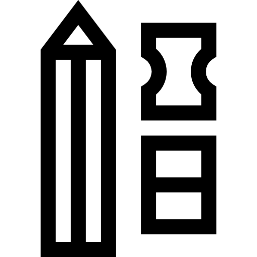 鉛筆 Basic Straight Lineal icon