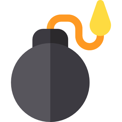 bomba Basic Rounded Flat icono