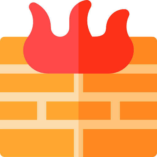 firewall Basic Rounded Flat icoon
