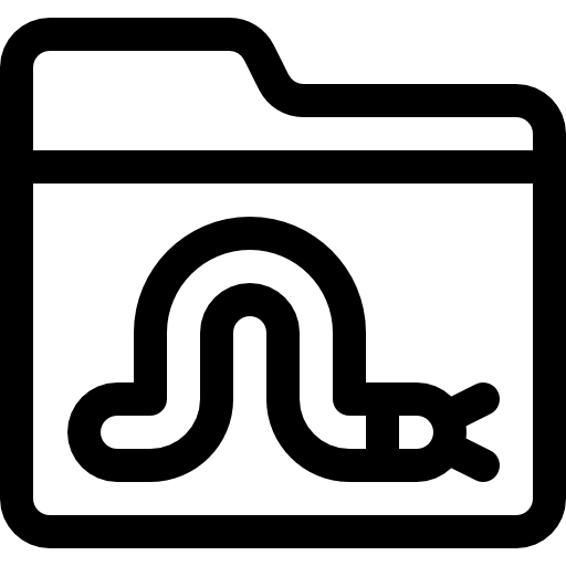 gusano Basic Rounded Lineal icono