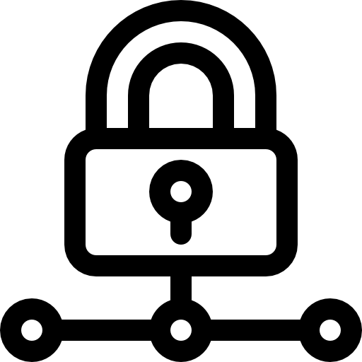 lucchetto Basic Rounded Lineal icona