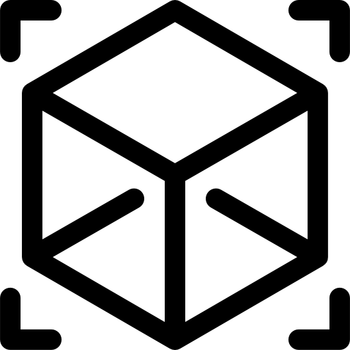 würfel Basic Rounded Lineal icon