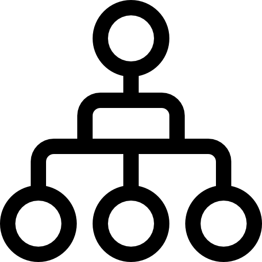 계층 Basic Rounded Lineal icon