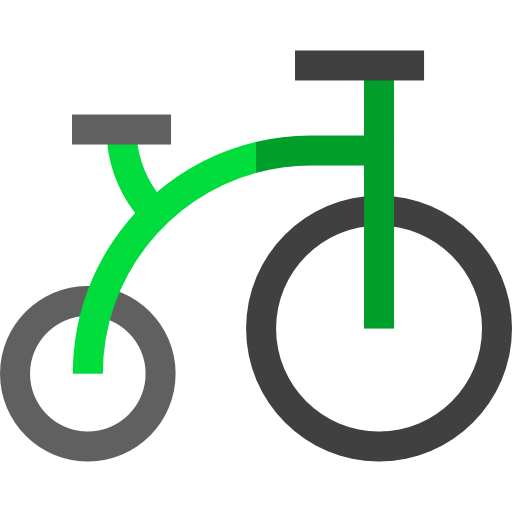 Bike Basic Straight Flat icon