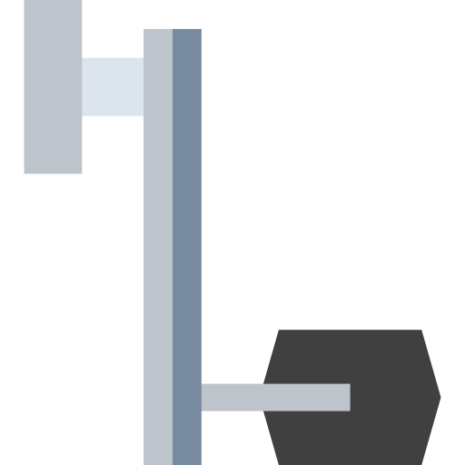 pedal Basic Straight Flat Ícone