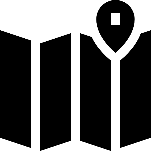 mapa Basic Straight Filled Ícone