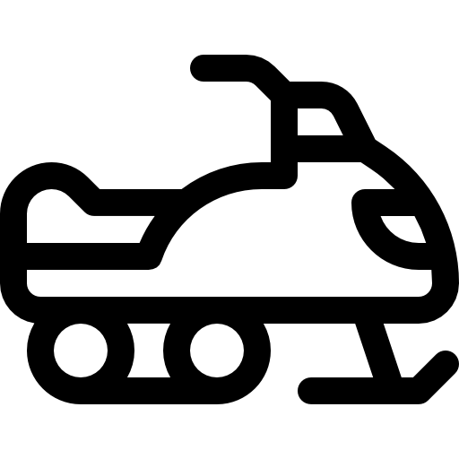 motonieve Basic Rounded Lineal icono