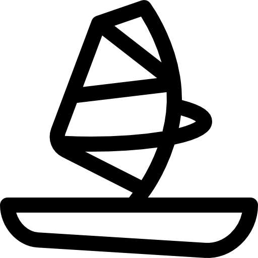 windsurf Basic Rounded Lineal Ícone