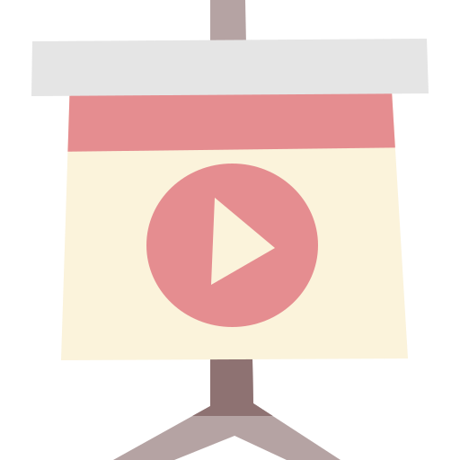 Online presentation Cartoon Flat icon