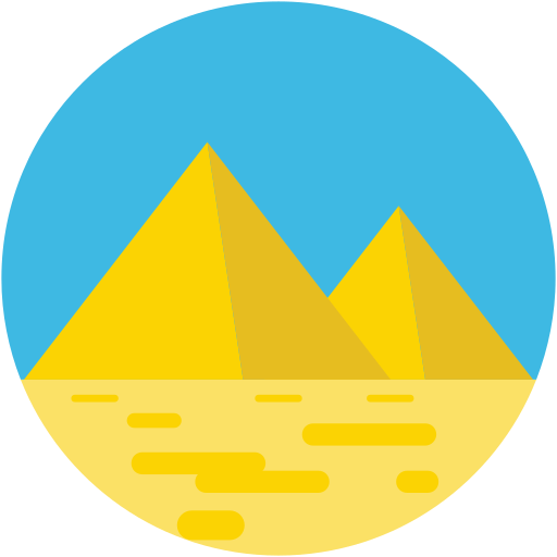 egyptische piramide Generic Flat icoon
