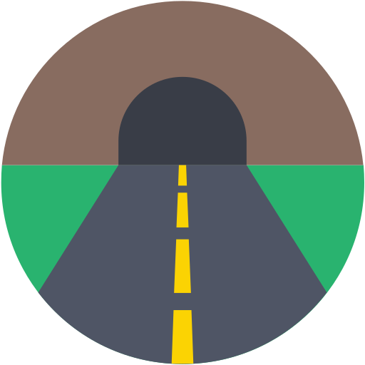 トンネル道路 Generic Flat icon