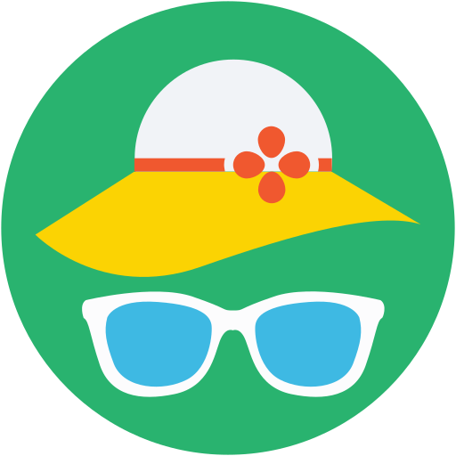hoed en bril Generic Flat icoon