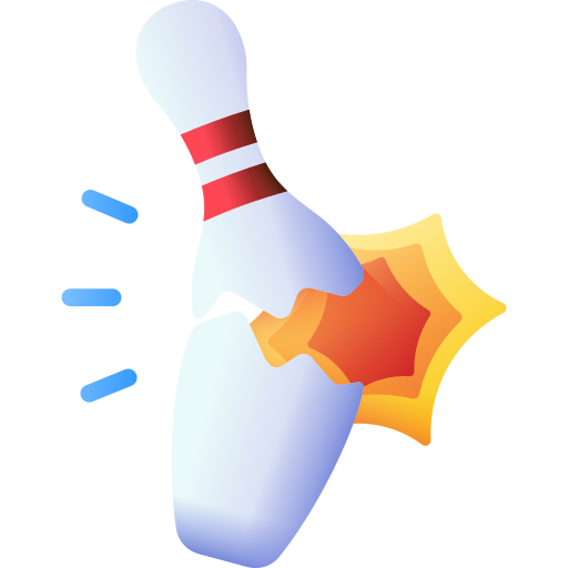 bowling kegel 3D Color icoon