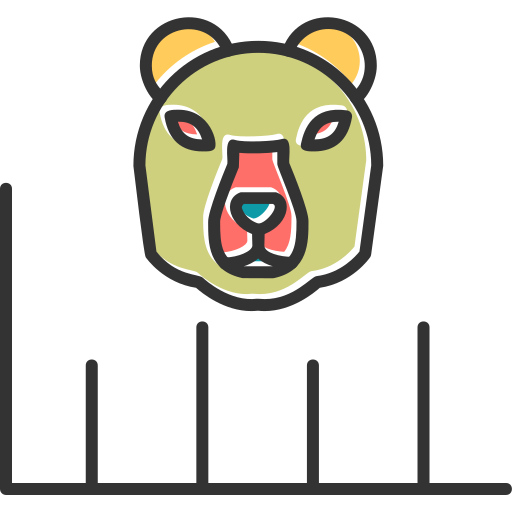 Bear market Generic Color Omission icon