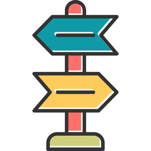 Signpost Generic Color Omission icon