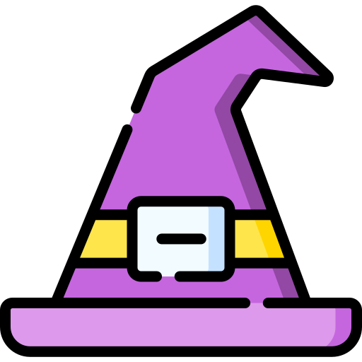 sombrero de bruja Special Lineal color icono