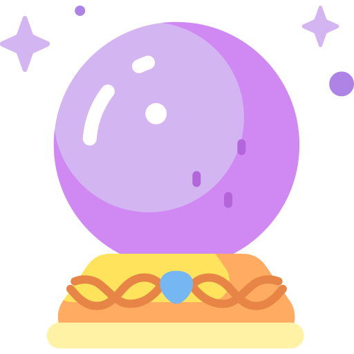 Хрустальный шар Special Candy Flat иконка