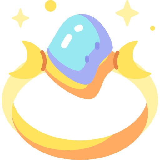 magiczny pierścień Special Candy Flat ikona