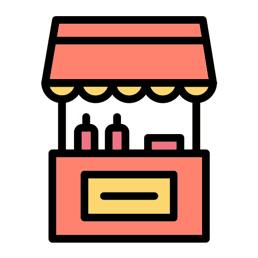 Food stall Generic Outline Color icon