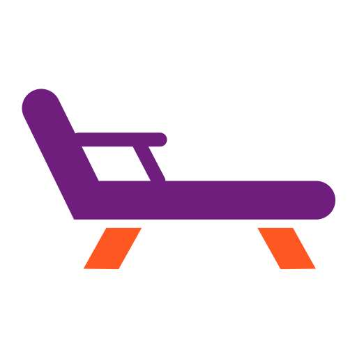 silla de cubierta Generic Flat icono