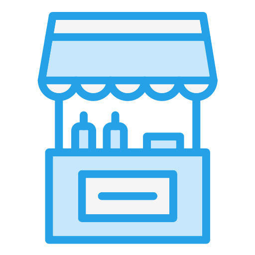 Food stall Generic Blue icon