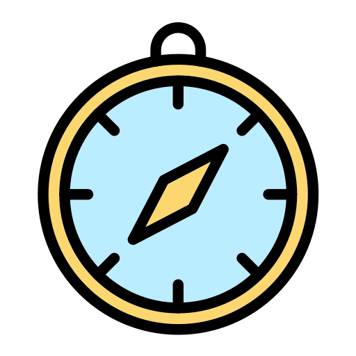 Compass Generic Outline Color icon