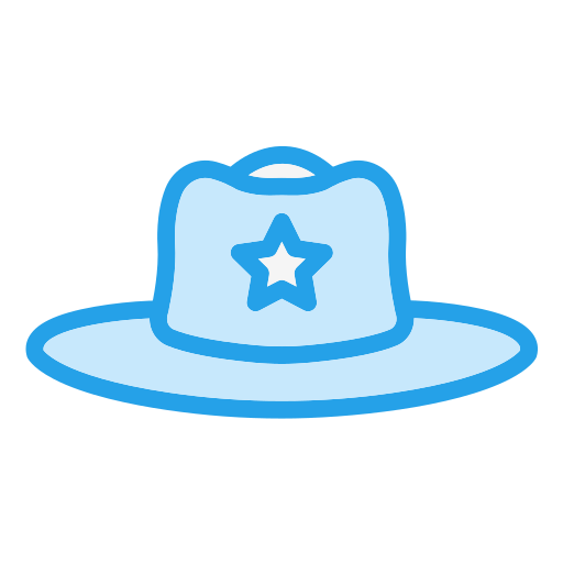 日よけ帽 Generic Blue icon