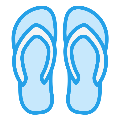 flip flops Generic Blue icon