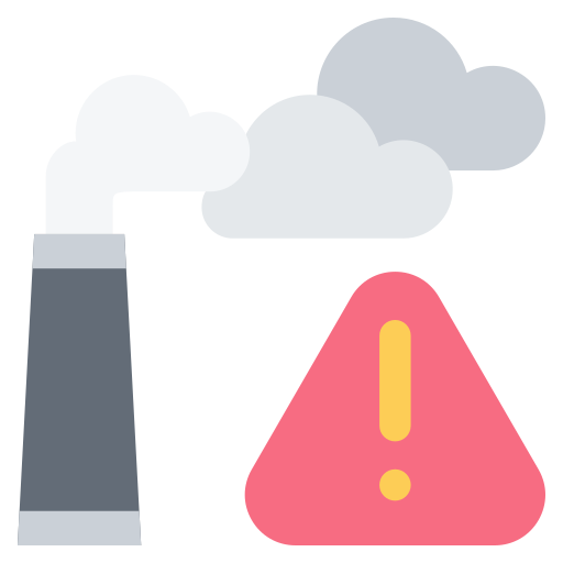 la pollution de l'air Generic Flat Icône