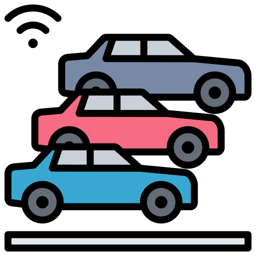 parkowanie samochodu Generic Outline Color ikona