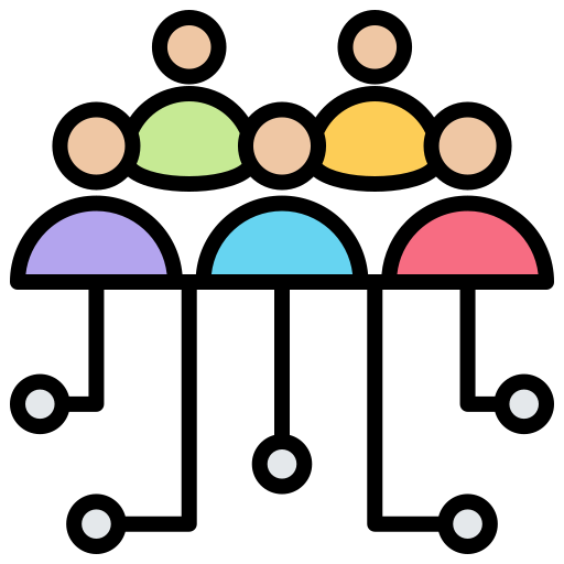 communauté Generic Outline Color Icône