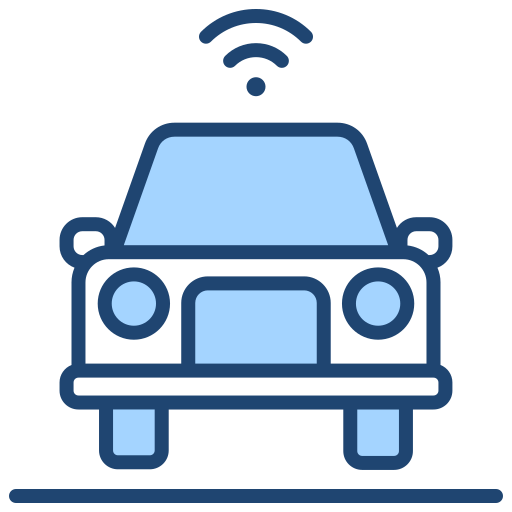 autonomiczny samochód Generic Blue ikona
