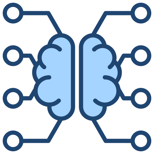sztuczna inteligencja Generic Blue ikona