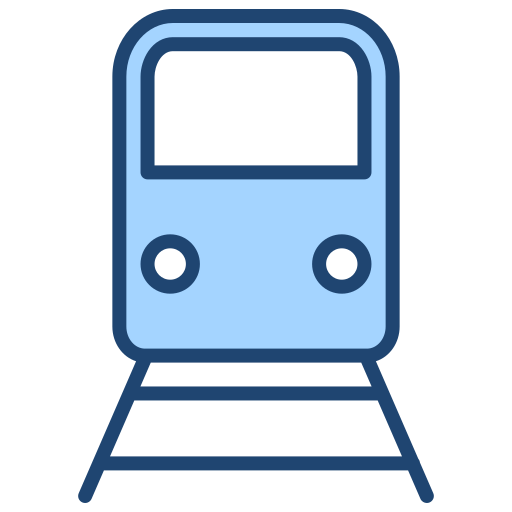 Trem elétrico Generic Blue Ícone