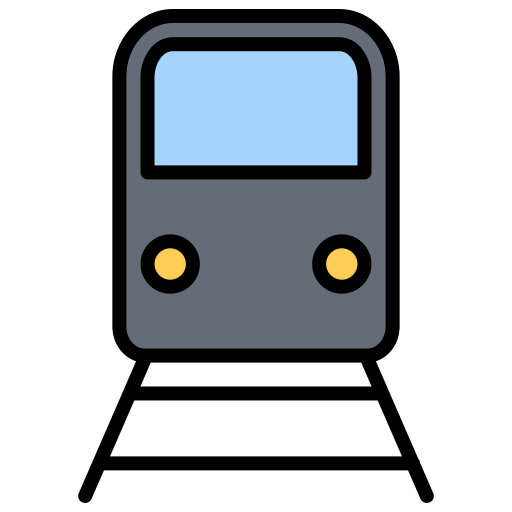pociąg elektryczny Generic Outline Color ikona