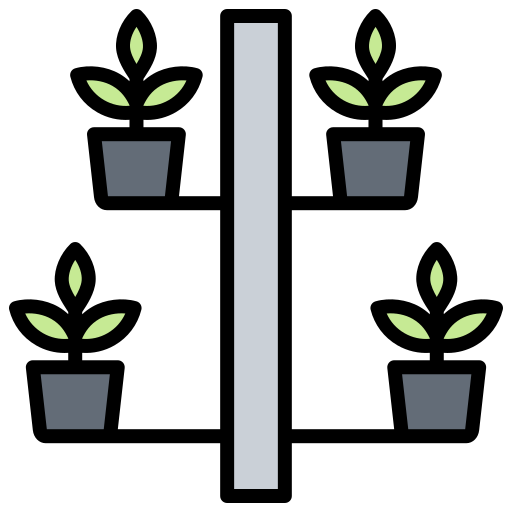 垂直の庭 Generic Outline Color icon