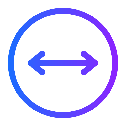 flecha horizontal Generic Gradient icono