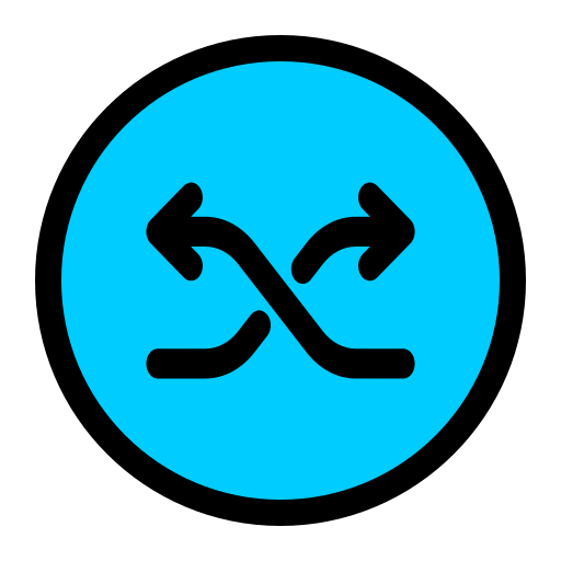 양방향 Generic Outline Color icon