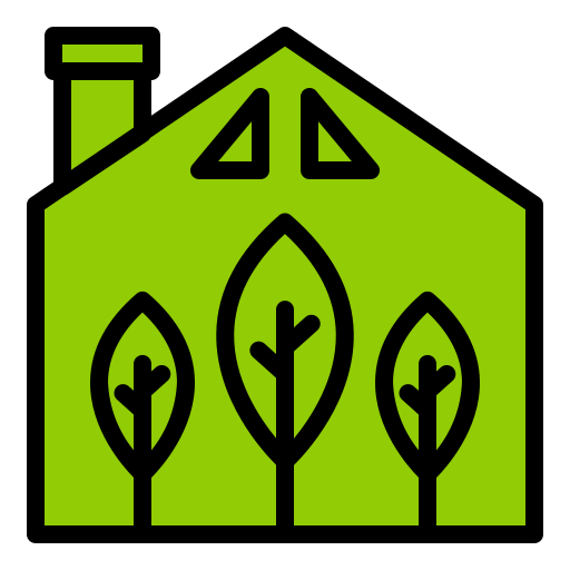 zielony dom Generic Outline Color ikona