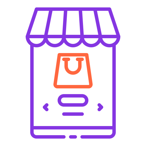 online-shop Generic Outline Color icon